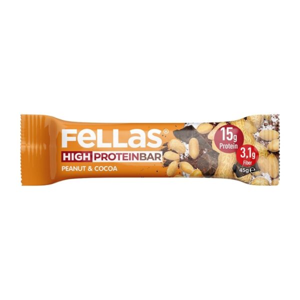 Fellas Yüksek Protein Bar Yer Fıstığı ve Kakao 45 gr 8681185086304
