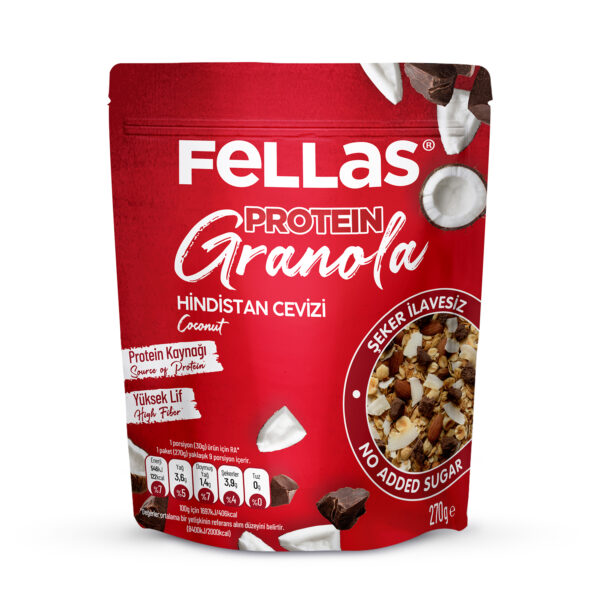 Fellas Protein Granola Hindistan Cevizi 270 gr 8681185086960
