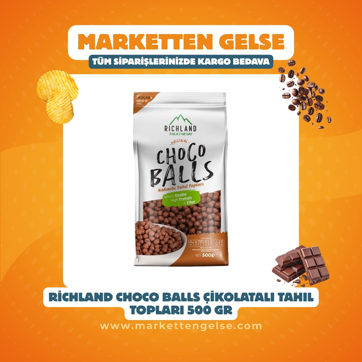 Richland Choco Balls Çikolatalı Tahıl Topları 500 Gr Katalog