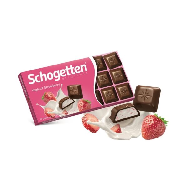 Schogetten Çilekli Yoğurtlu Çikolata 100gr 4000607854705
