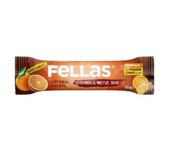 Fellas Meyve Bar Portakal Zencefil 35 Gr