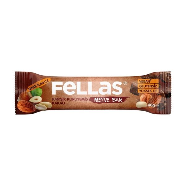 Fellas meyve bar karışık kuruyemiş ve kakao 40 gr 8681185086113