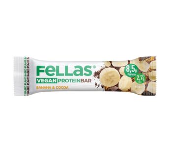 Fellas Vegan Protein Bar – Muz & Kakao 40 Gr
