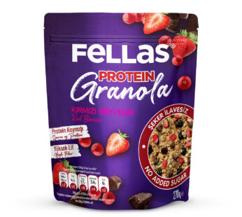 Fellas Vegan Premium Granola Kırmızı Meyveler 270 Gr