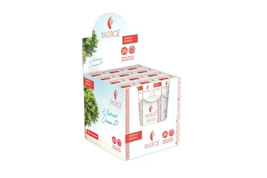 Mastiqe Doğal Karpuz Aromalı Damla Sakızlı Şekersiz Sakız 20 Grx12 Adet 3 Mastiqe Doğal Karpuz Aromalı Damla Sakızlı Şekersiz Sakız 20 Grx12 Adet