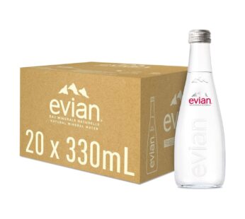 Evian Doğal Mineralli Su 330 ml Cam Şişe X 20 Adet