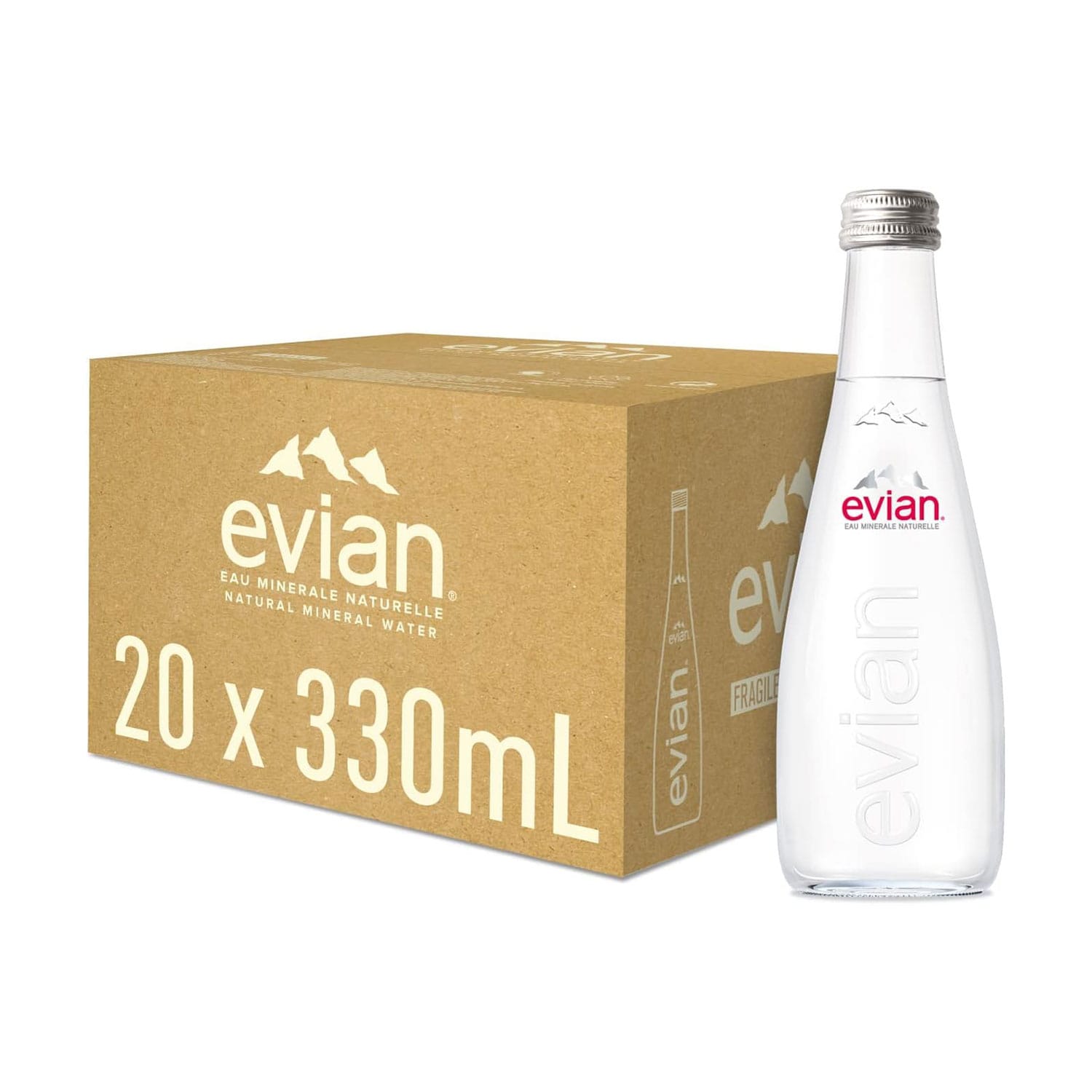 Evian Doğal Mineralli Su 330 ml Cam Şişe X 20 Adet 3 Evian Doğal Mineralli Su 330 ml Cam Şişe X 20 Adet