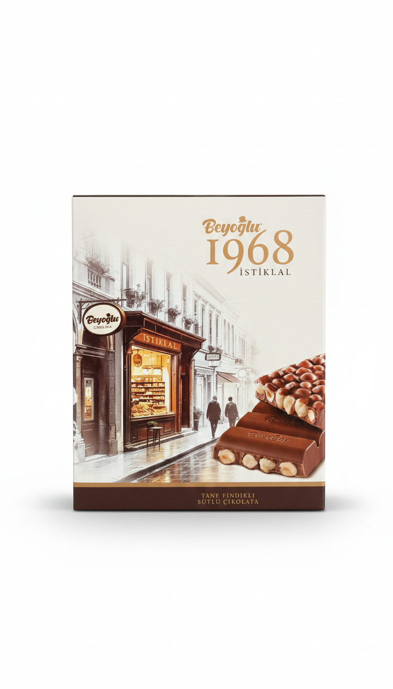 Beyoğlu 1968 İstiklal Tane Fındıklı Çikolata 175 Gr x6 3 Beyoğlu 1968 İstiklal Tane Fındıklı Çikolata 175 Gr x 6 Adet