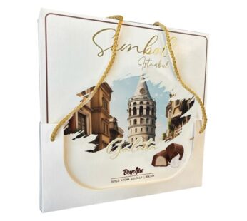 Beyoğlu Sembol Galata Hediyelik Çikolata Sütlü Krema Dolgulu 300gr