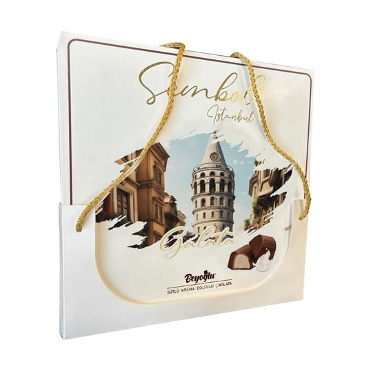 Beyoğlu Sembol Galata Hediyelik Çikolata Sütlü Krema Dolgulu 300gr 2 Beyoğlu Sembol Galata Hediyelik Çikolata 300 Gr sütlü krema dolgulu özel kutu