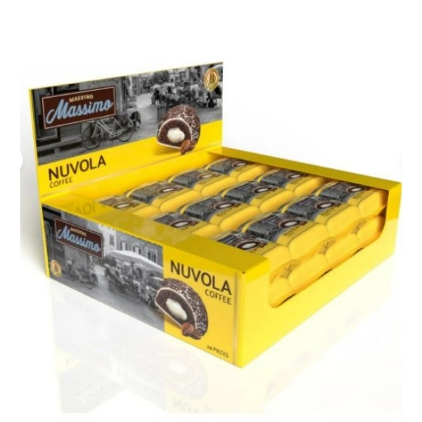 MAESTRO MASSİMO NUVOLA COFFEE 45GR X24 3 maestro massimo nuvola coffee 45gr x24 kahve aromalı kek