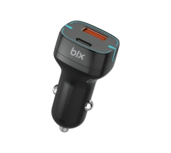 Bix BXCCP36WT 38W Type-C PD 20W ve USB-A Araç Şarj Cihazı Siyah