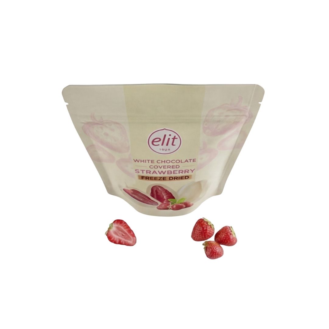 Elit Beyaz Çikolata Kaplı Freeze Dried Bütün Çilek Draje 80g 4 elit-byeaz-2