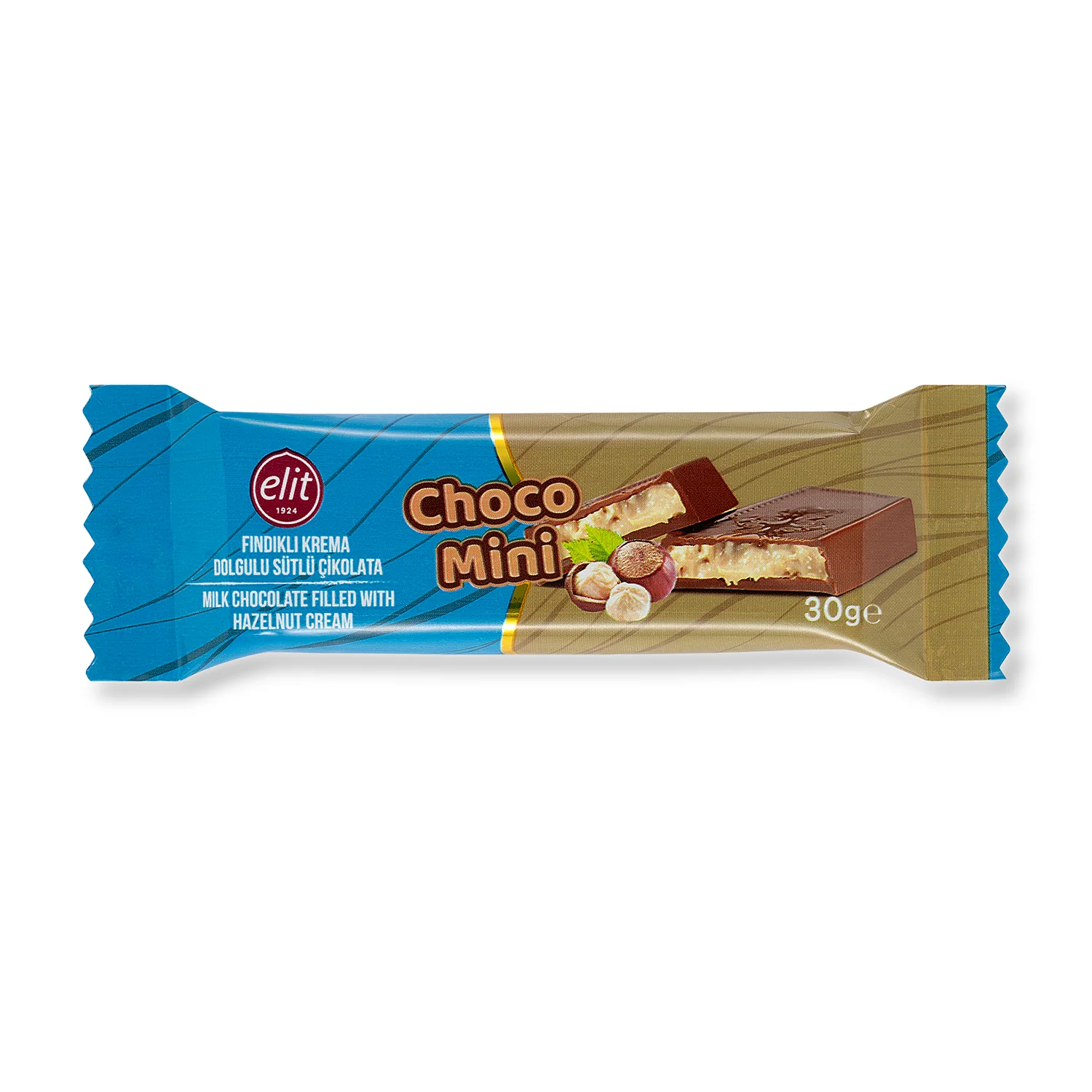 Elit Choco Mini Lotus Bisküvi Krema Dolgulu Sütlü Çikolata 30gr 24'lü 3 Elit Choco Mini Fındıklı Krema Dolgulu Sütlü Çikolata 30gr 24'lü