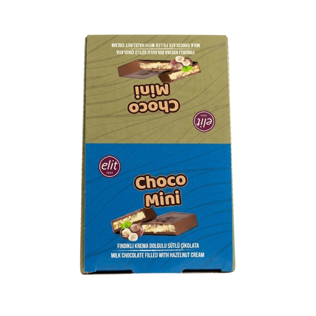 Elit Choco Mini Lotus Bisküvi Krema Dolgulu Sütlü Çikolata 30gr 24'lü 5 Elit Choco Mini Fındıklı Krema Dolgulu Sütlü Çikolata 30gr 24'lü Kutu