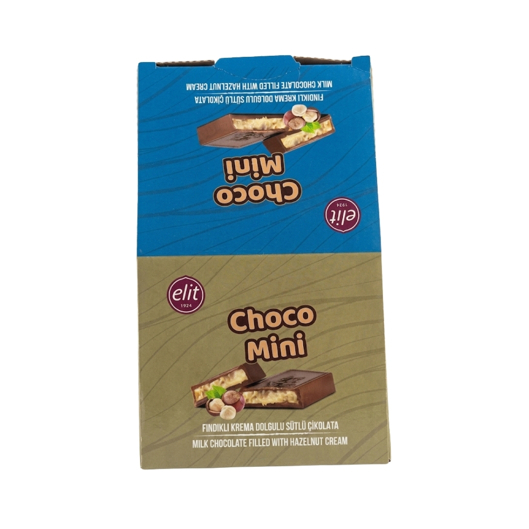 Elit Choco Mini Lotus Bisküvi Krema Dolgulu Sütlü Çikolata 30gr 24'lü 7 Elit Choco Mini Fındıklı Krema Dolgulu Sütlü Çikolata Kutu