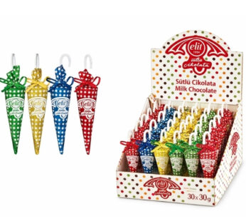 Elit Şemsiye Sütlü Çikolata 30gr x30