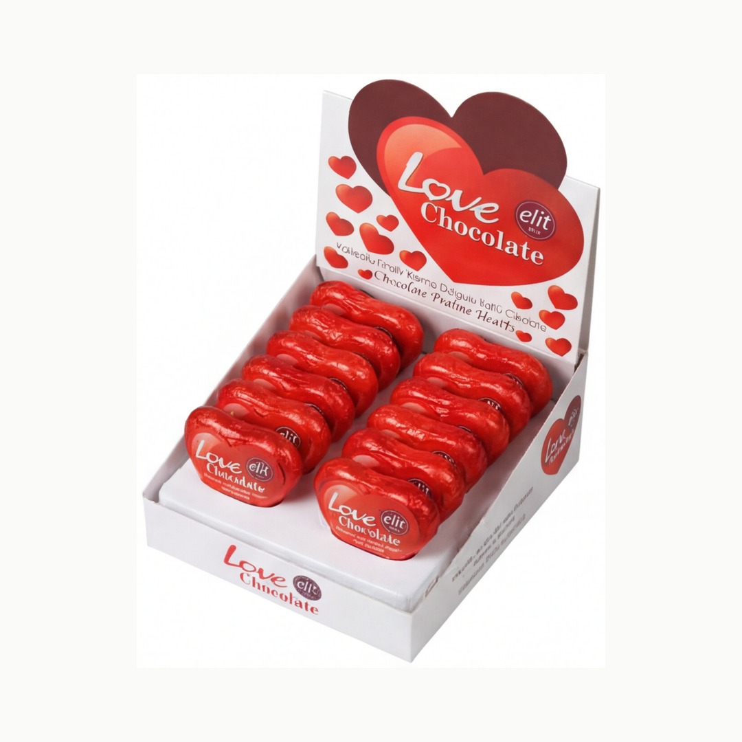 Elit Love Chocolate 21gr x12 5 Elit Love Chocolate 21gr x12 - Görsel 3