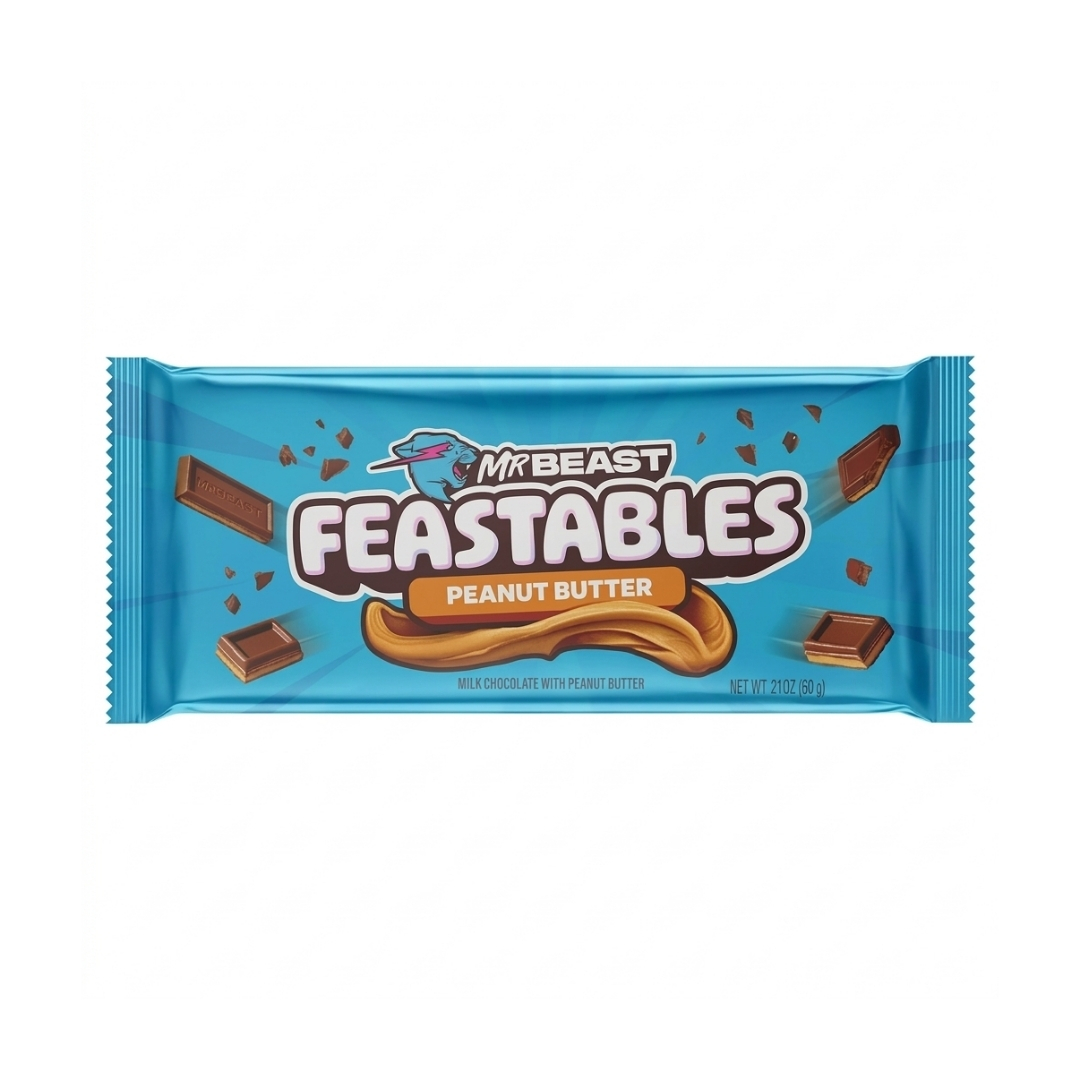 MR BEAST YER FISTIKLI 60 GR 3 Feastables Mr Beast Yer Fıstıklı Çikolata 60 gr