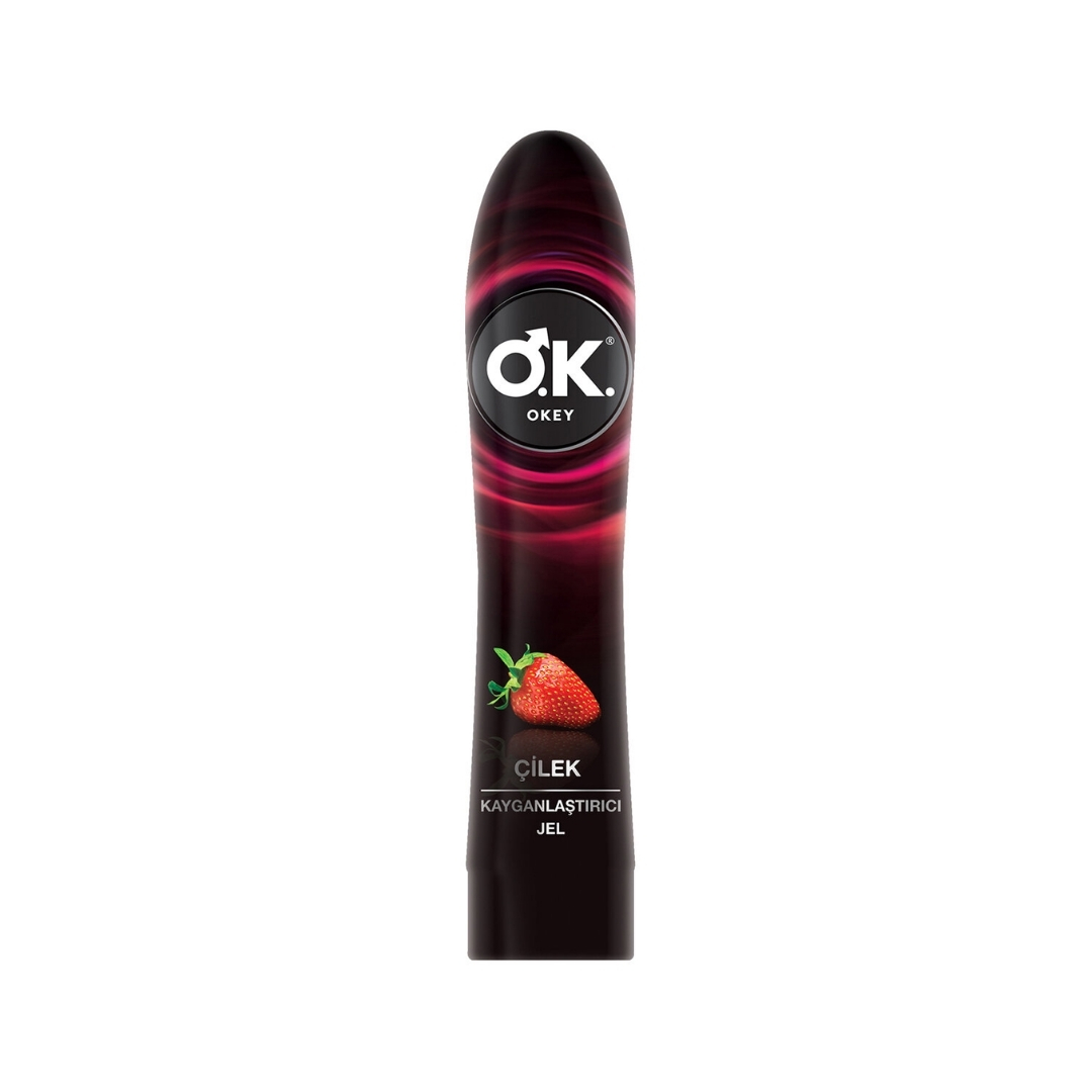 OKEY KAYGANLAŞTIRICI JEL ÇİLEK 100 ML 3 okey-cilek-kayganlastirici-jel-100-ml