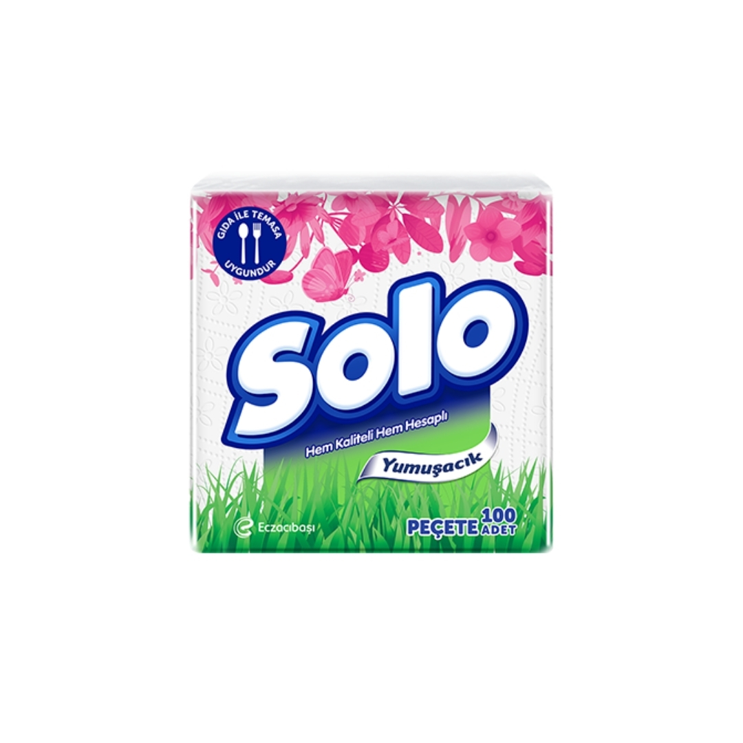 Solo Peçete 100'lü 3 Solo Peçete 100 'lü