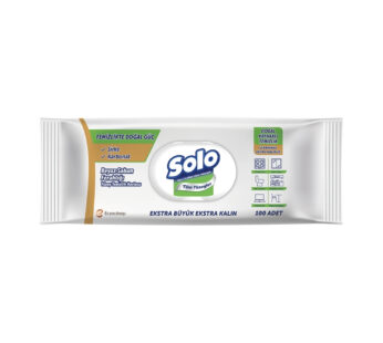 Solo Yüzey Temizleme Havlusu 100 lü Beyaz Sabun