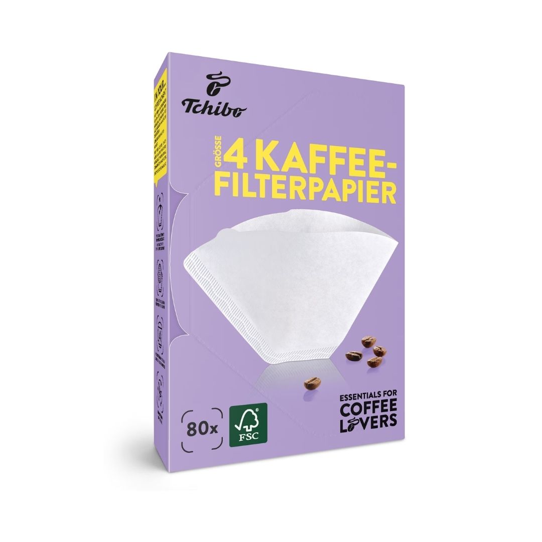 Tchibo 4 Numara Filtre Kağıdı 80'li 5 Tchibo 4 Numara Filtre Kağıdı