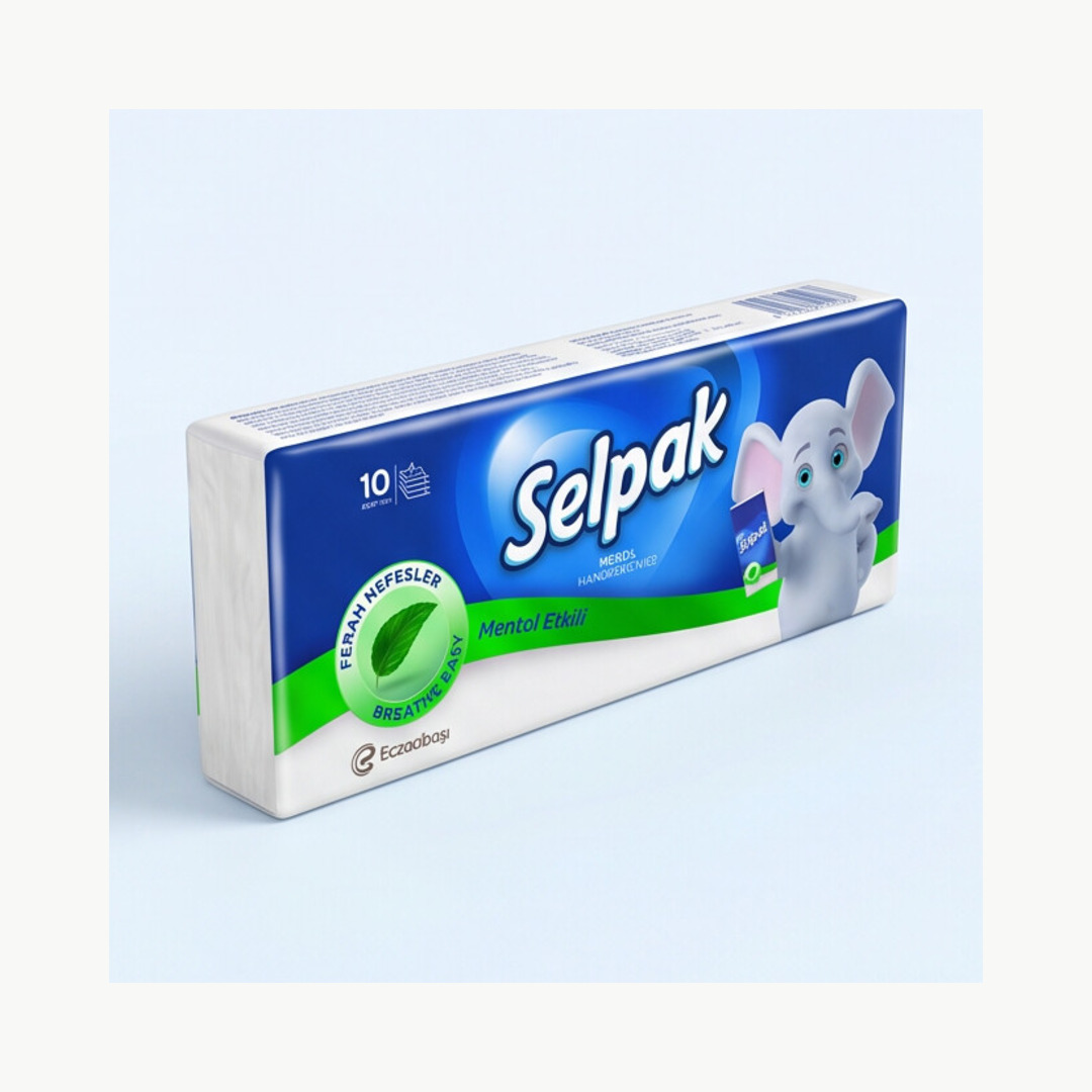SELPAK MENDİL MENTOL 10LU 4 SELPAK MENDİL MENTOL 10LU - Görsel 2