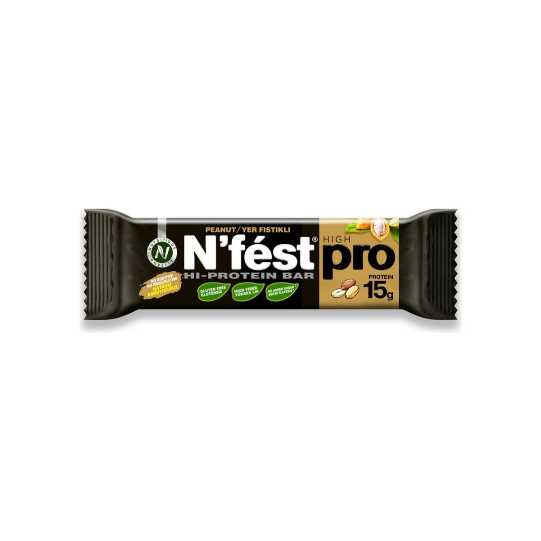 N'fest Yer Fıstıklı Yüksek Protein Bar 50gr 3 N'fest Yer Fıstıklı Yüksek Protein Bar 50gr