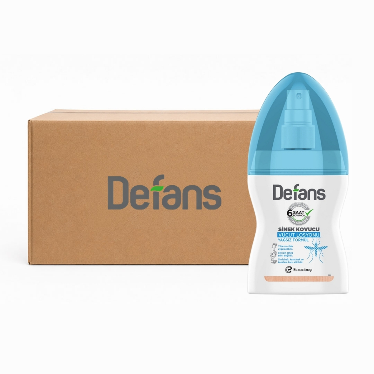 Defans Sinek Kovucu Vücut Losyonu Su Bazlı 100ml x24 3 Defans Sinek Kovucu Vücut Losyonu Su Bazlı 100ml x24