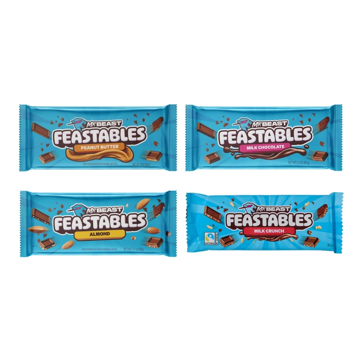 Feastables Mr Beast Çikolata Paketi 3 Feastables Mr Beast Çikolata Paketi