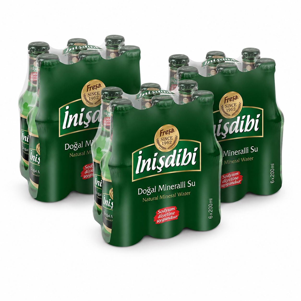 Freşa İnişdibi Doğal Maden Suyu 200ml x18 3 Freşa İnişdibi Doğal Maden Suyu 200ml x 18