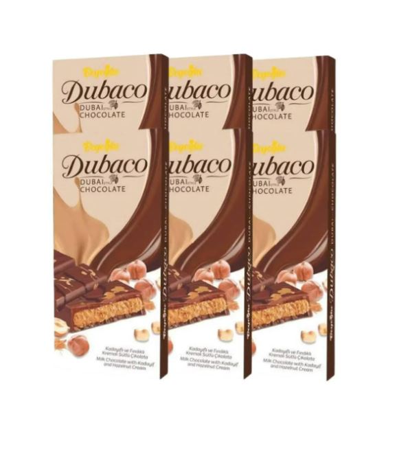 BEYOĞLU CHOCOLATE DUBAI STYLE FINDIKLI 200GR 6'LI 3 BEYOĞLU CHOCOLATE DUBAI STYLE FINDIKLI 200GR 6'LI