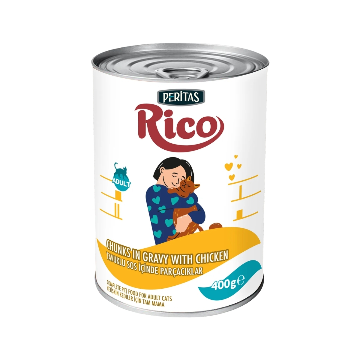 Peritas Rico Tavuklu Yetişkin Kedi Maması 400gr 3 Peritas Rico Tavuklu Yetişkin Kedi Maması 400gr