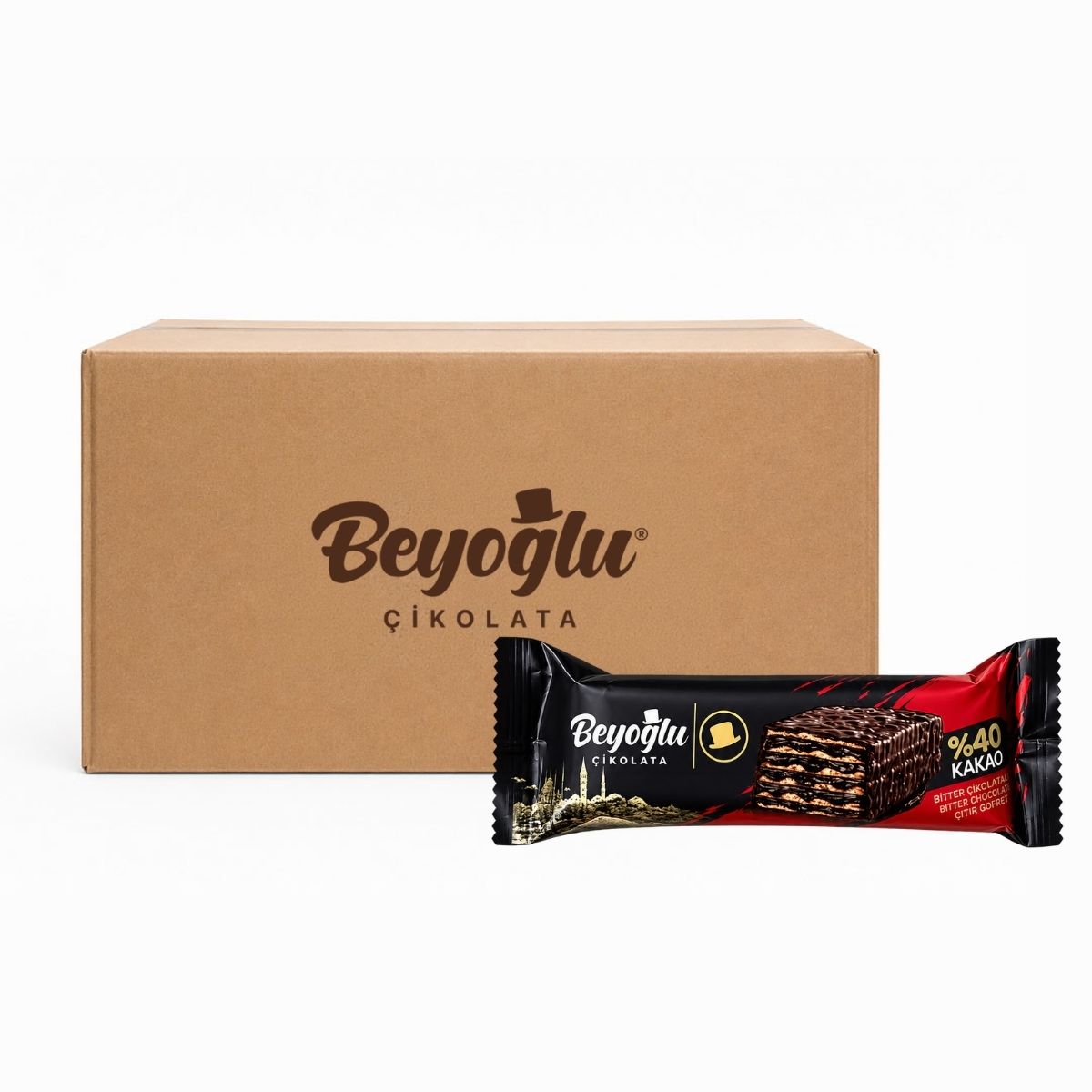 Beyoğlu Bitter Gofret 40gr x24 3 Beyoğlu Bitter Gofret 40gr x 24