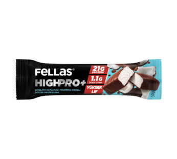 Fellas Çikolata Kaplı Hindistan Cevizli HighPro+ Protein Bar 50gr
