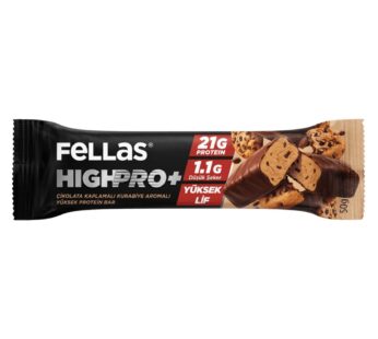 Fellas Çikolata Kaplı Kurabiyeli HighPro+ Protein Bar 50gr